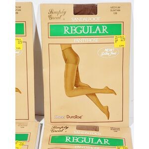 5 Simply Great Pantyhose Medium Sunton 126 Sandalfoot Regular Pantyhose
